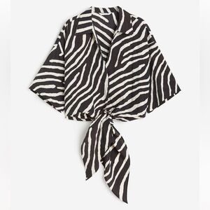 NWOT Zebra Print Blouse